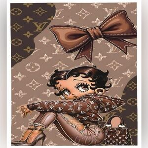 Bougie and styling Betty Boop Soft Throw Blanket.